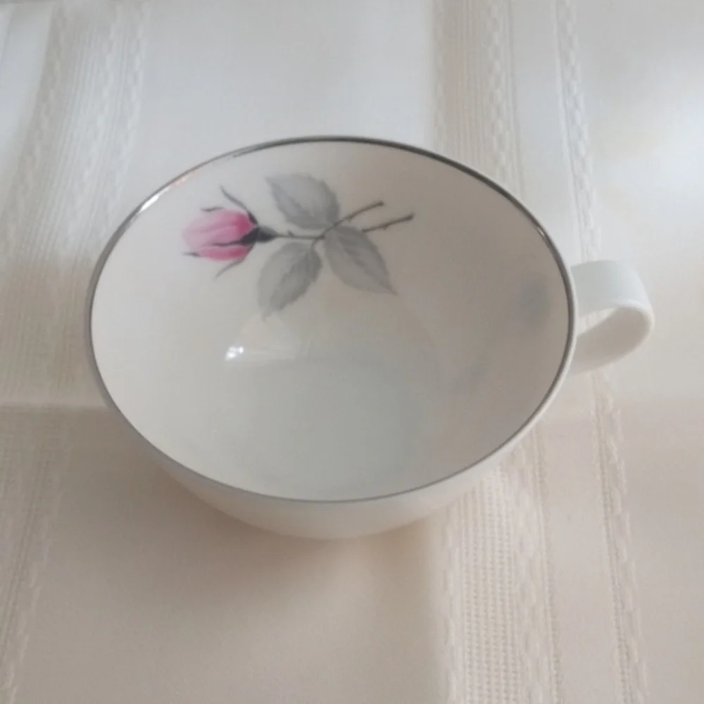 Vintage Bundle 9 Bridal Rose Syracuse Tea Coffee Cups & Saucers Fine China USA